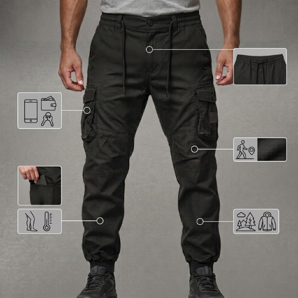 Pantalon Cargo Actif Homme – Autumn Sale